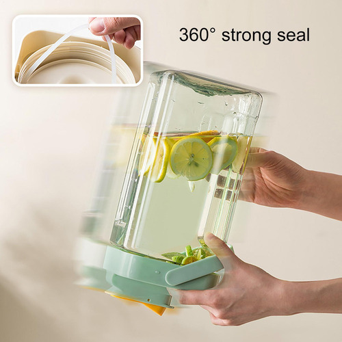 Jarra De Agua Con Grifo Recipiente Hervidor Transparente De