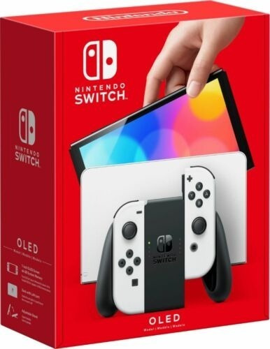 Nintendo Switch Oled 64gb Standard Rojo Y Azul Neón Juego