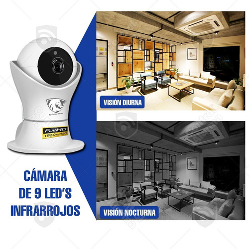 Imagen 9 de 10 de 2 Camaras Wifi Ip Fhd Preset 360 Casa Seguridad Vigilancia