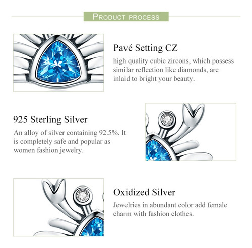 ª Pendientes Little Crab S925 De Plata De Ley