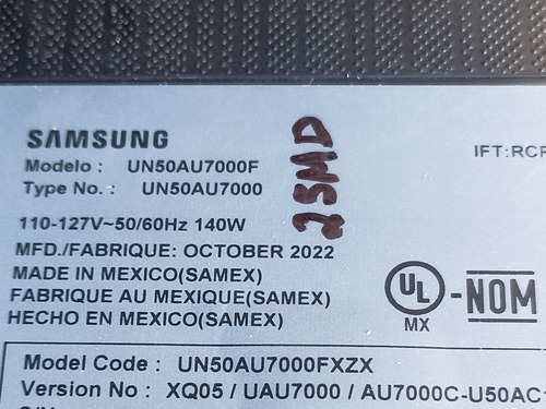 Fuente Samsung Un50au7000f - Ba50/55fa160 - (25md) (Usado)