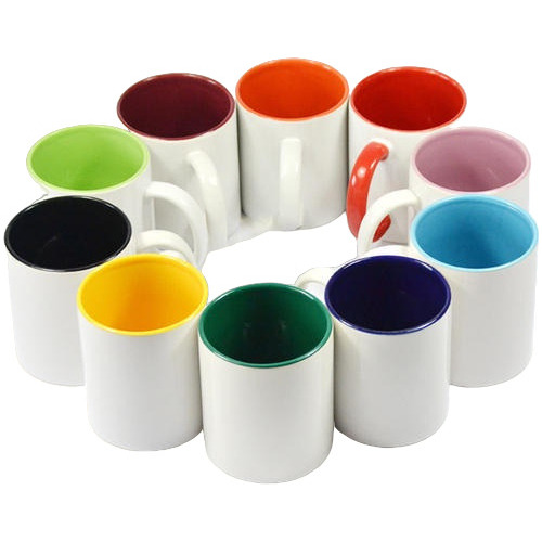 Taza Blanca Sublimacion Fondo Color Mug 24 Unidades