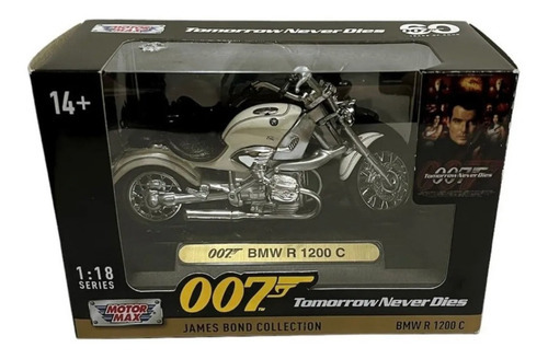 Bmw R 1200 C Motormax 1/18 007 Tomorrow Never Dies Color Crema