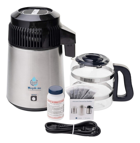 Destilador De Agua Megahome 4 Litros Acero Inoxidable Usado (Usado)