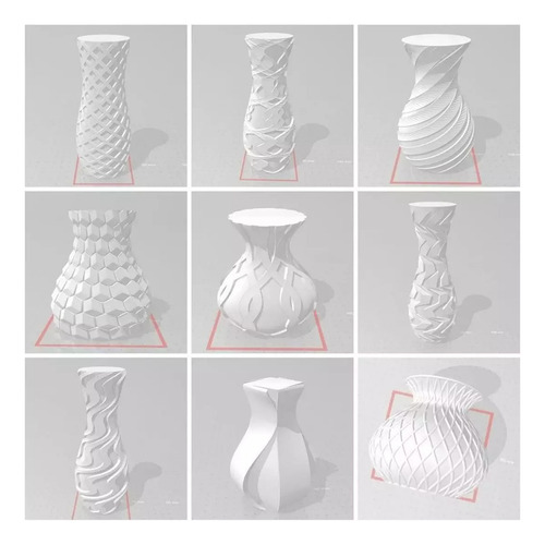 Arquivos Stl Para Vasos 3d - +300 Modelos No Pacote Completo