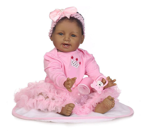 Muñeca Zero Pam Reborn Baby Dolls Africano Americano Neg Mnc 
