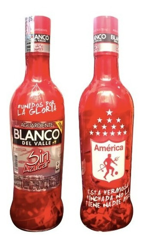 Botella Aguardiente Blanco Del Valle America De Cali 2019