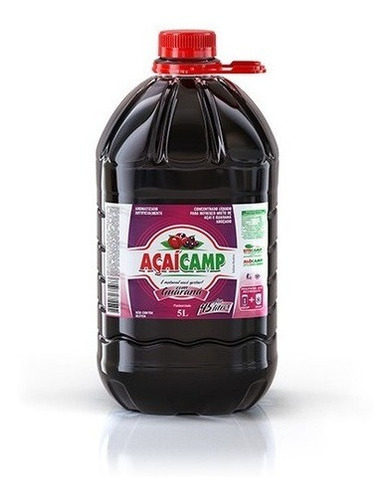 Xarope De Açai Açaícamp 10 Litros- 2 Bombonas Adoçado