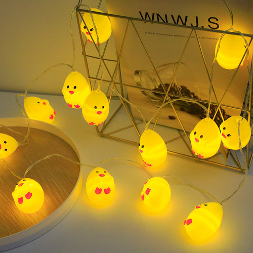 Decoración De Pascua Con Led Led, Lámpara De Pollo Amarillo
