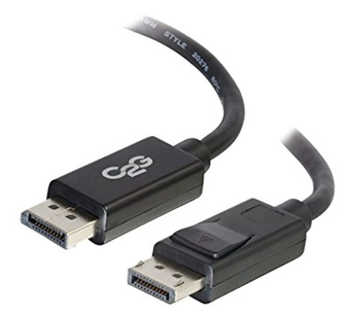 C2g Cable Displayport Con Pestillos Macho A Macho, Negro