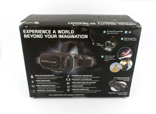 Lentes Virtual Reality 3d Utopia 360 Con Control Remoto