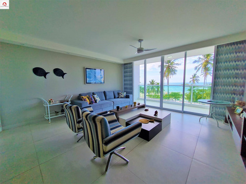Imagem 2 de 17 de Apartamento À Venda Na Praia Das Pitangueiras, Guarujá, Frente Par Ao Mar, 3 Dormitórios (1 Suíte), Sala Para 3 Ambientes, 1 Vaga De Garagem - Ap05612 - 69007960
