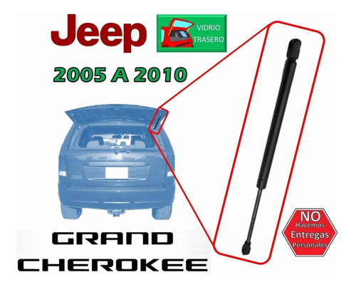 05-10 Grand Cherokee Piston Hidraulico Vidrio Trasero Der.