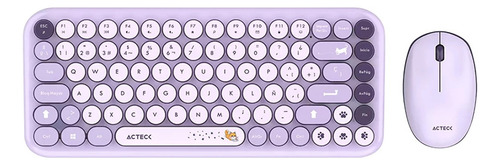 Kit De Teclado Y Mouse Acteck Creator Chic K- Colors Mk480
