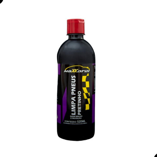 Limpa Pneus Pretinho Super Brilho 520ml - Maxxbrill