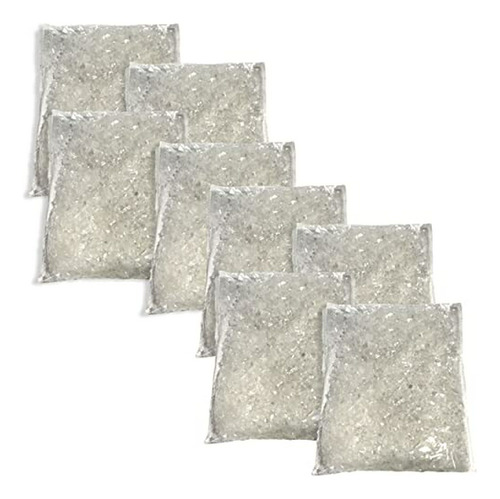 Nieve Artificial Brillante, Set De 8 Bolsas (580g)