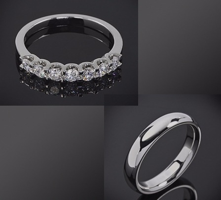 Prom Churumbela Argollas Matrimonio Oro 14k Diamantes Reales