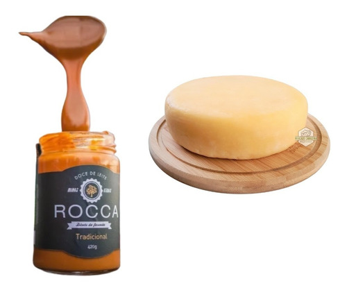 Combo: Doce De Leite Rocca + Queijo Canastra Meia Cura