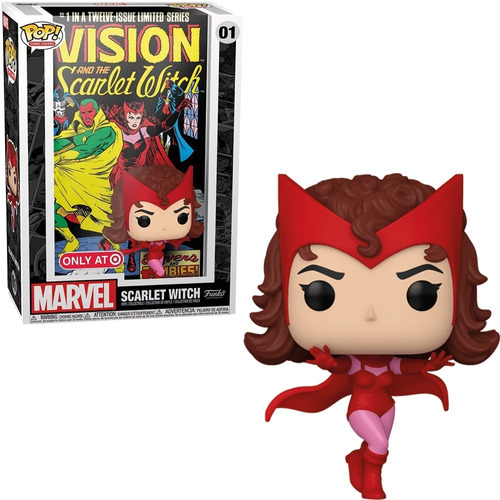 Funko Pop Comic Cover Marvel Scarlet Witch 01 Feiticeira 