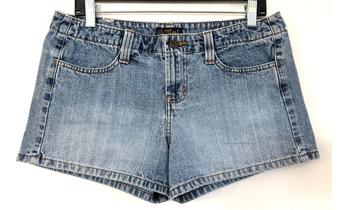 Short No Elástico Marca Lei Talla 40 Celeste Usado