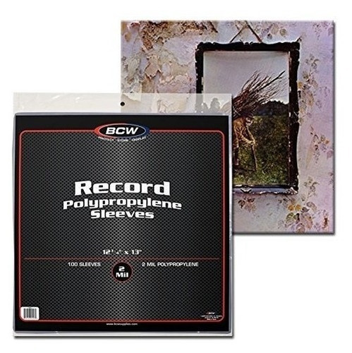 Bcw 1 Rslv 33 Rpm Record Sleeves (100