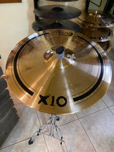 Kit Pratos Bateria Hi Hat 14 Crash 18, 19 E 20 X10 Orion