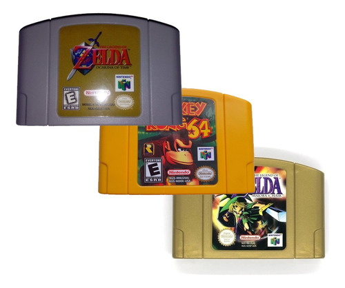 Donkey Kong 64 + Majoras Mask + Zelda Ocarina N64 R-pr0