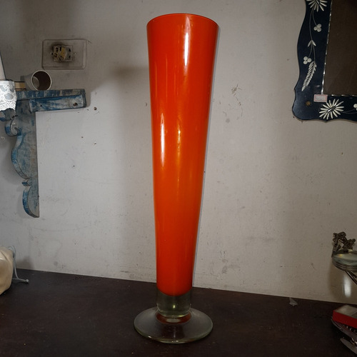 Imagem 10 de 10 de Vaso Cristal Alto 51 Cm Altura, Antigo, Lindo. Ótimo