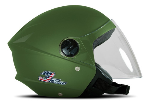 Capacete New Liberty Three Elite Verde Militar 58