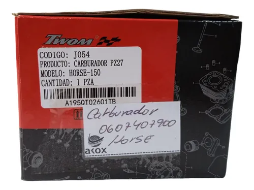 Carburador Horse Pz27 Twom