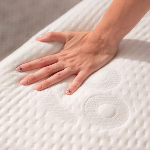 Pack 2 Colchones Roomi Smile Matrimonial Memory Foam Color Blanco