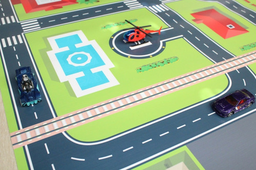 Pista Hotwheels Lona - Tamanho 147x100cm