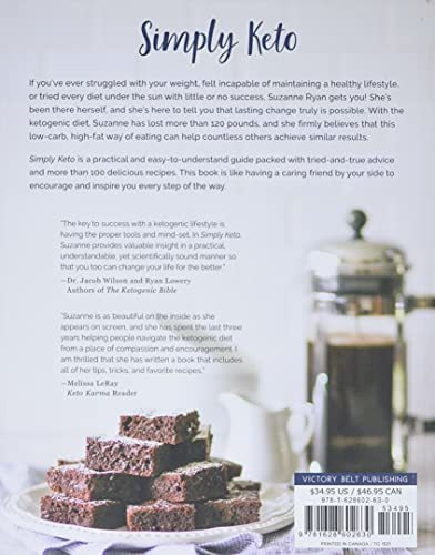 Simply Keto, De Ryan, Suzanne. Editorial Victory Belt Publishing, Tapa Blanda En Inglés, 2017