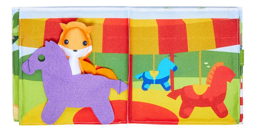 Imagen 4 de 6 de Libro Sensorial Didáctico De Tela A Jugar Para Niños