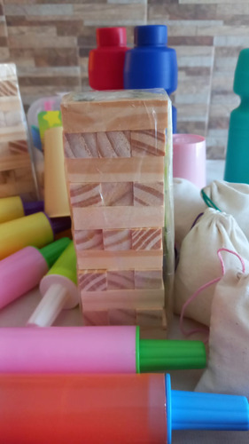 Souvenirs Jenga + Bolsa Lienzo