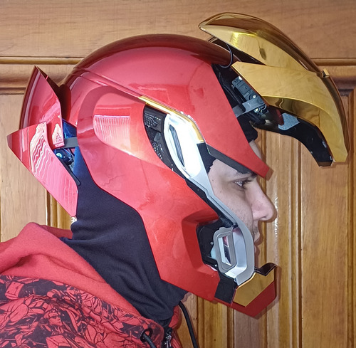 Capacete Comando Voz Iron Man Mk50 Homem De Ferro Sem Juros