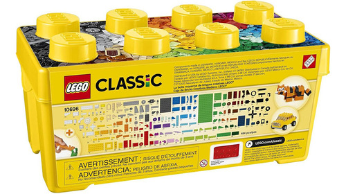 Caja De Ladrillos Creativa Lego Mediana 484 Piezas 10696