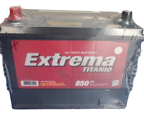 Bateria Willard Extrema 34d-850 Aveo, Optra, Grand Vitara
