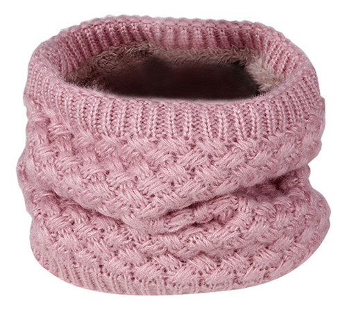 Bufanda Redonda De Punto Grueso Con Cuello Rosa Unisex, Cáli