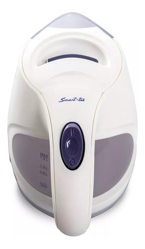 Pava eléctrica Smart-Tek SD1021 color blanca 220V 1.2L