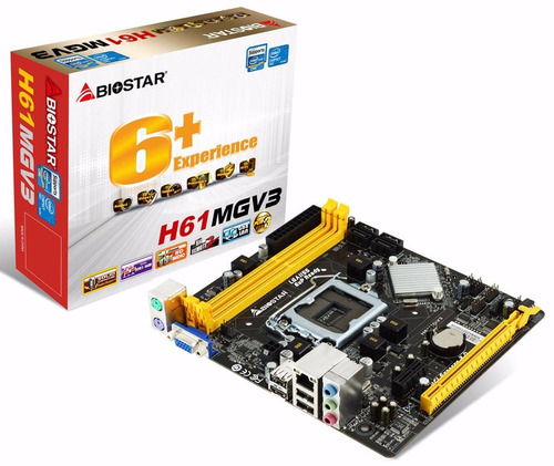 Placa Mãe 1155 Biostar H61m H61m-gv3 V8.0 Lga1155