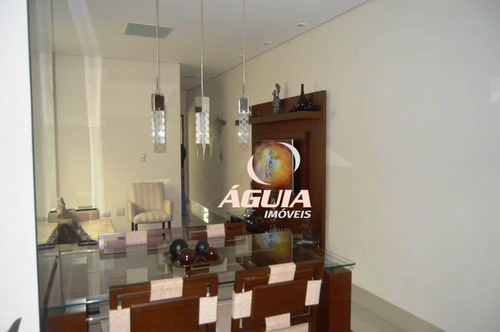 Cobertura Totalmente Mobiliada Com 2 Dormitórios À Venda, 70m² + 70m² Por R$ 563.900 - Vila Pires - Santo André/sp - Co0968