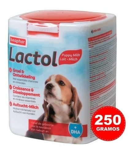 Lactol. Sustituto De Lácteo Para Cachorros. 250 Gramos