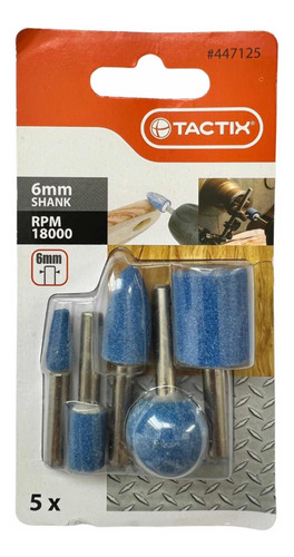 Imagen 3 de 4 de Esmeril Montado Para Taladro Dremel 5 Piezas