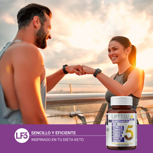 Lifeed5 Keto 30 Caps Jengibre, Vinagre Manzana Y Vitamina C