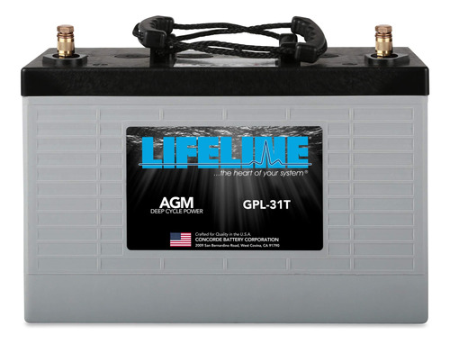 Bateria Agm Lifeline Marine Gpl-31t