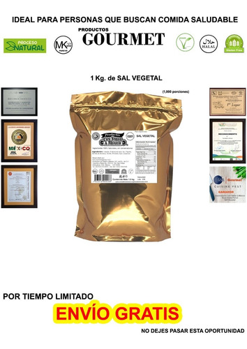 Sal Vegetal 1kg (especias 100% Naturales)