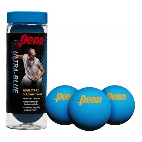 Pelotas Fronton Penn Paleta Azul Tubo X3 - Auge