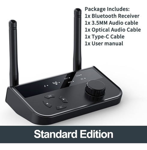 Adaptador Coaxial Óptico De Receptor De Audio Bluetooth 5.3