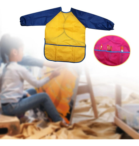 Kids Art Smock Resistente A Las Manchas Impermeables,